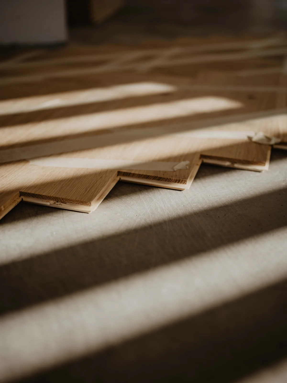 Fertiggestellter Holzboden